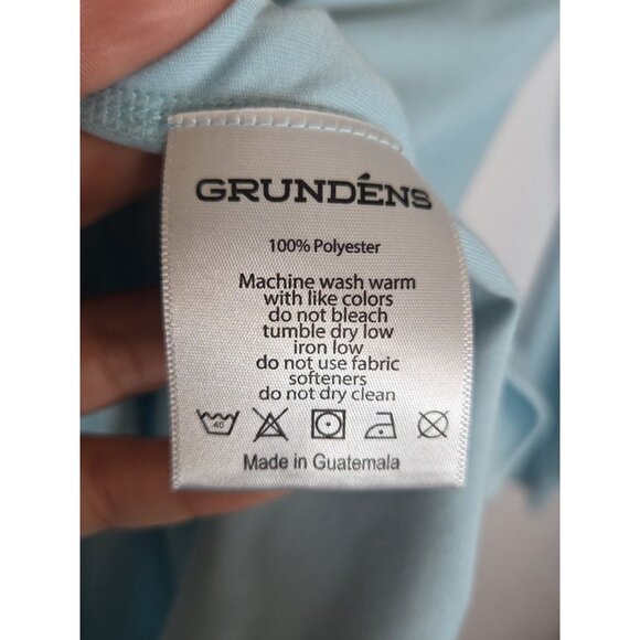 Grundens Solstrale XL Hoody Fishing Shirt Blue Wicking Anti-Odor UFP 50 - Picture 2 of 5